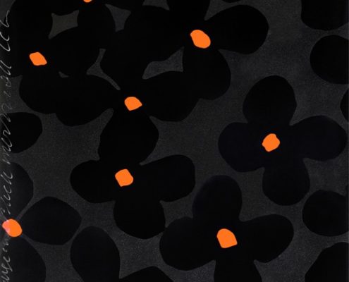Donald Sultan | Orange and Black | 2011 | Image of Artists' work.