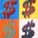 Andy Warhol | Quadrant dollar sign | 284 | 1982 | Image of Artists' work.