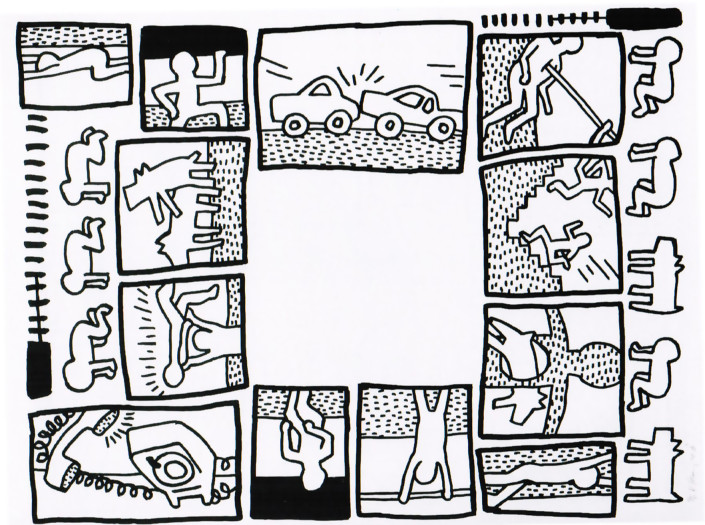 Keith Haring | The Blueprint drawings 4 | 1990 | Image of Artists' work.