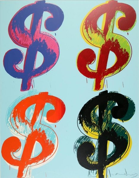 Andy Warhol | Dollar Sign $ | Quadrant 281 | 1982 | Image of Artists' work.