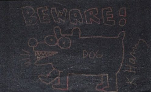 Keith Haring | Beware of Dog | 1984 | Image of Artists' work.