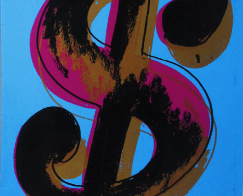 Andy Warhol | 1 piece dollar sign | 1982 | Image of Artists' work.