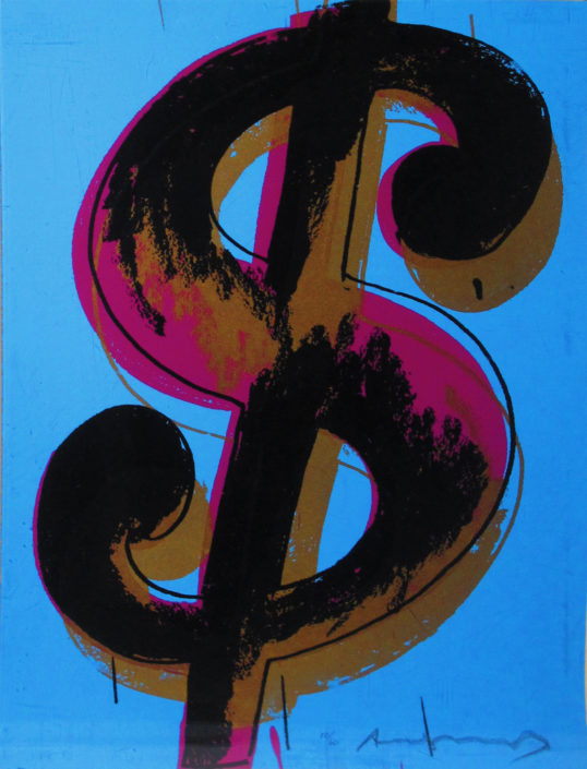 Andy Warhol | 1 piece dollar sign | 1982 | Image of Artists' work.