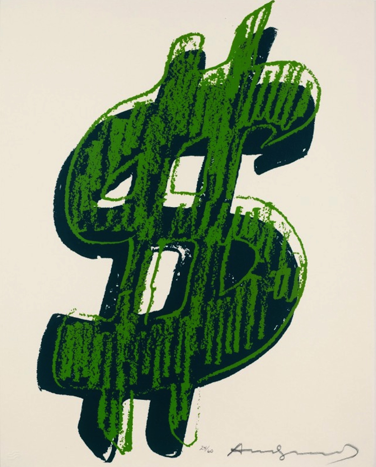 Andy Warhol | Dollar Sign $ | 1 Piece 278 | 1982 | Image of Artists' work.