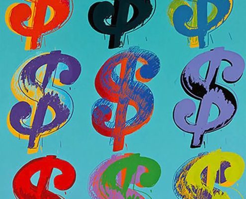 Andy Warhol | 9 dollar sign | 286 | 1982 | Image of Artists' work.
