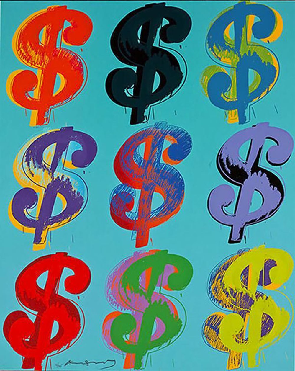Andy Warhol | 1 piece dollar sign Portfolio | 1982 | Hamilton-Selway