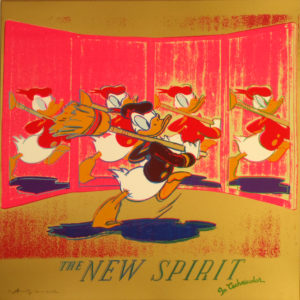 Andy Warhol | Ads | The New Spirit | Donald Duck | 357 | 1985 | Image of Artists' work.