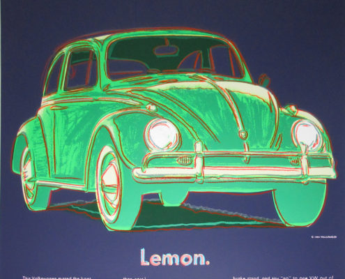 Andy Warhol | Ads | Volkswagen 358 | 1985 | Image of Artists' work.