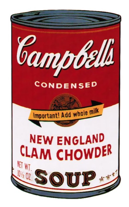 Andy Warhol | Campbell’s Soup II New England Clam Chowder 57 | 1969 | Image of Artists' work.