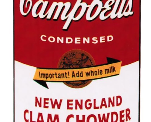 Andy Warhol | Campbell’s Soup II New England Clam Chowder 57 | 1969 | Image of Artists' work.