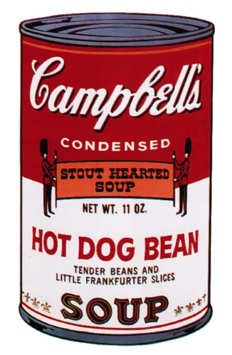 Andy Warhol | Campbell’s Soup II Hot Dog Bean 59 | 1969 | Image of Artists' work.