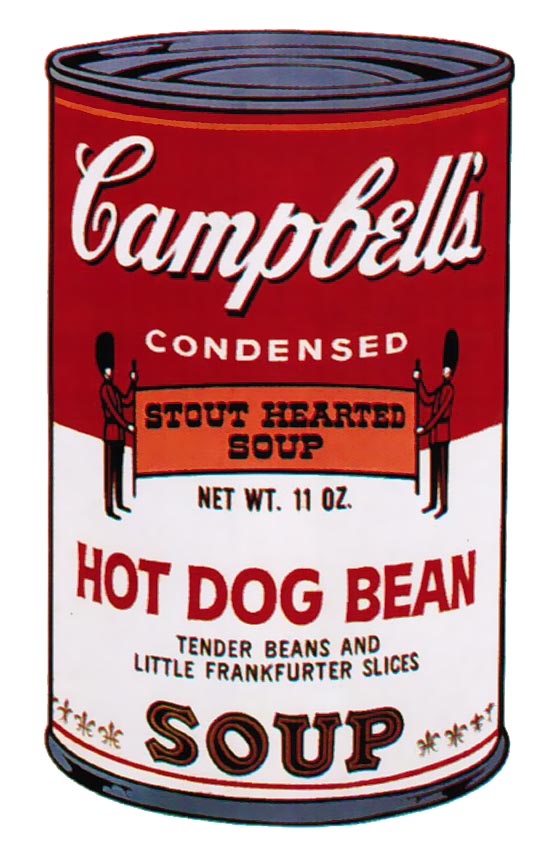 Andy Warhol | Campbell’s Soup II Hot Dog Bean 59 | 1969 | Image of Artists' work.