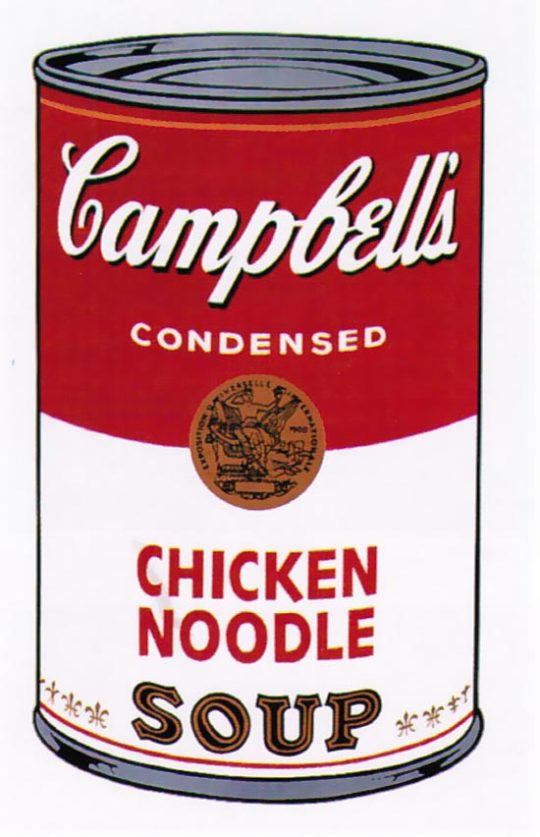 Andy Warhol | Campbell’s Soup I Chicken Noodle 45 | 1968 | Image of Artists' work.
