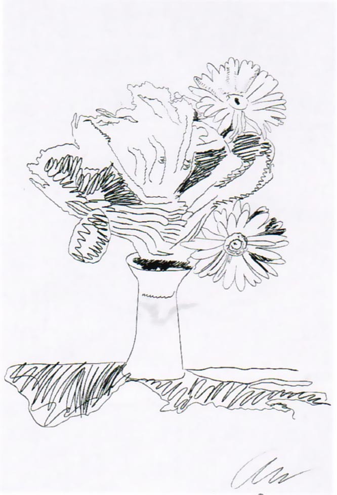Andy Warhol | Flowers | Black & White | 103 | 1974 | Image of Artists' work.