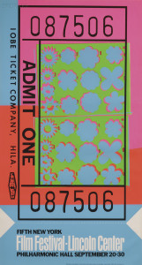 Andy Warhol | Lincoln Center Ticket | 19