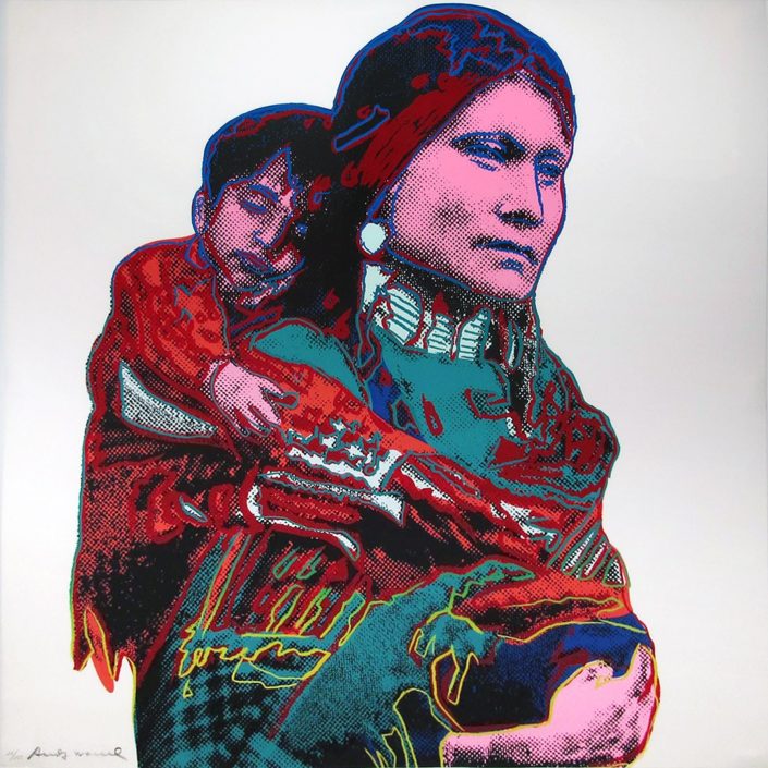 Andy Warhol | Cowboys and Indians | Mother and Child 383 | 1986 | Image of Artists' work.