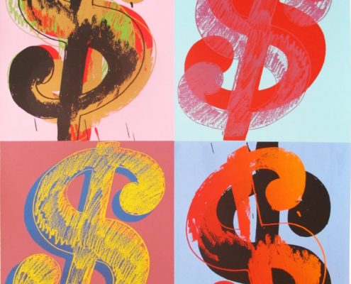 Andy Warhol | Dollar Sign $ | Quadrant 283 | 1982 | Image of Artists' work.