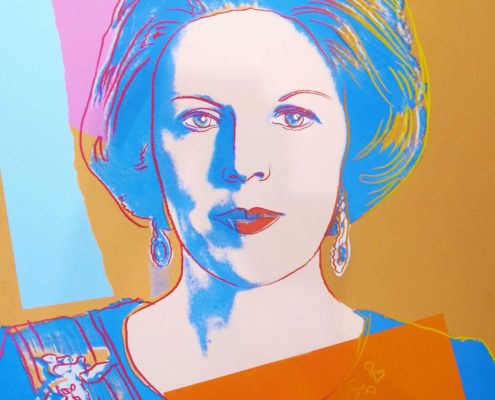 Andy Warhol | Reigning Queens | Queen Beatrix Of The Netherlands 338 | 1985 | Image of Artists' work.