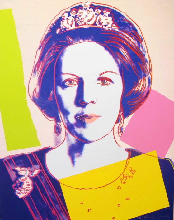 Andy Warhol | Reigning Queens | Queen Beatrix Of The Netherlands 340 | 1985 | Image of Artists' work.