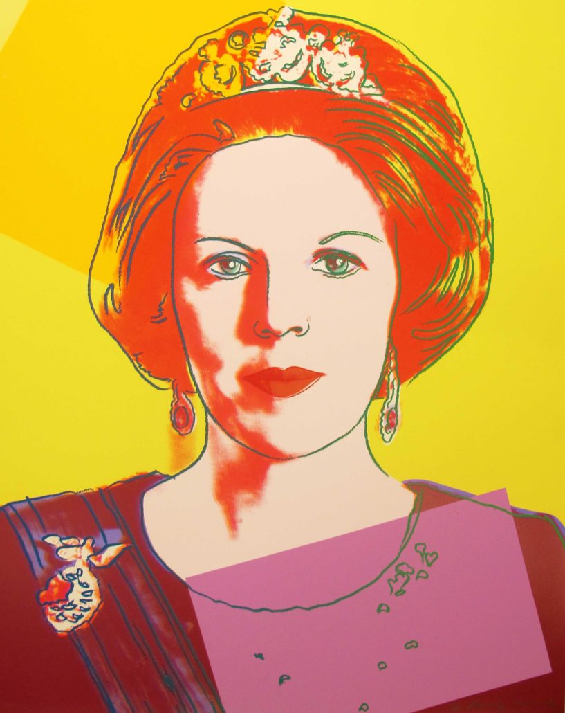 Andy Warhol | Reigning Queens | Queen Beatrix Of The Netherlands 340 | 1985 | Image of Artists' work.