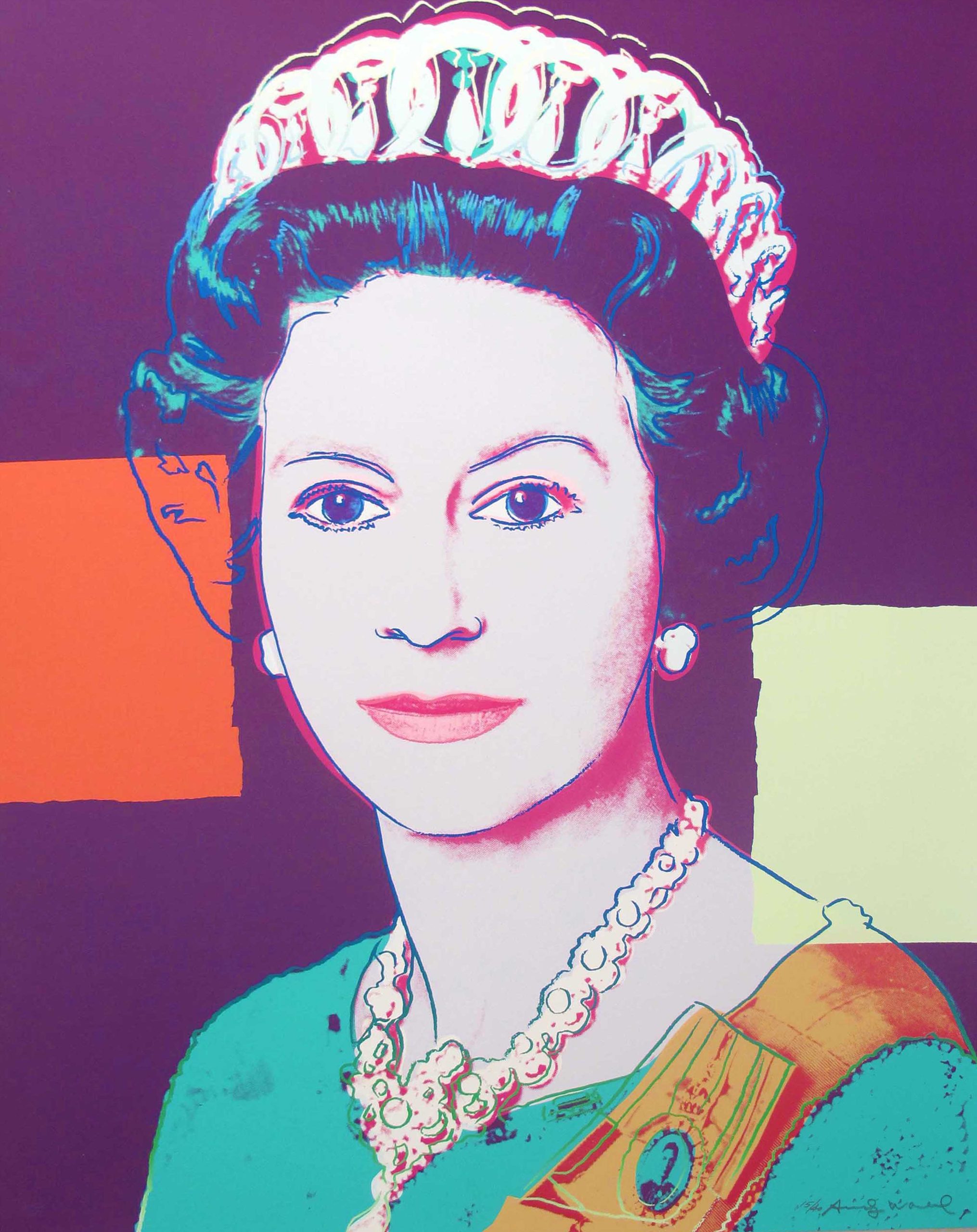 Andy Warhol | Reigning Queens | Queen Elizabeth II Of The United Kingdom 335 | 1985 | Image of Artists' work.
