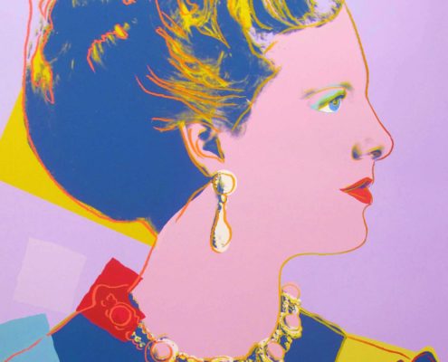 Andy Warhol | Reigning Queens | Queen Margrethe II of Denmark 342 | 1985 | Image of Artists' work.