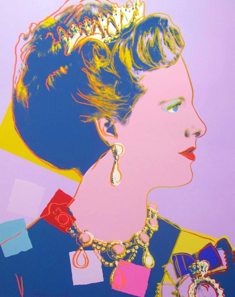 Andy Warhol | Reigning Queens | Queen Margrethe II of Denmark 342 | 1985 | Image of Artists' work.