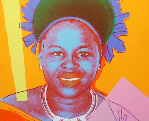 Andy Warhol | Reigning Queens | Queen Ntombi Twala of Swaziland 346 | 1985 | Image of Artists' work.