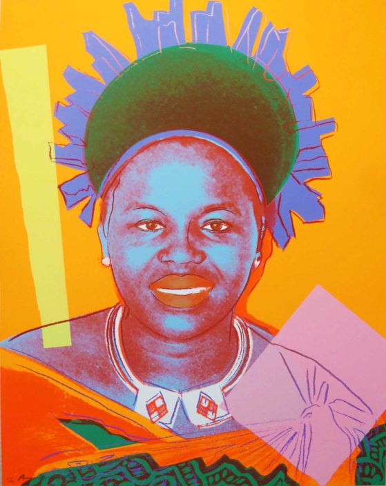 Andy Warhol | Reigning Queens | Queen Ntombi Twala of Swaziland 346 | 1985 | Image of Artists' work.