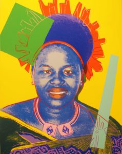 Andy Warhol | Reigning Queens | Queen Ntombi Twala of Swaziland 348 | 1985 | Image of Artists' work.