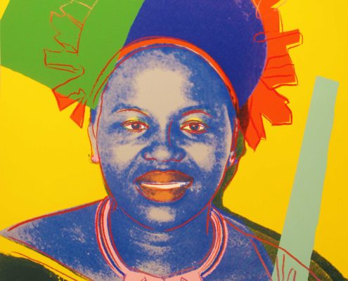 Andy Warhol | Reigning Queens | Queen Ntombi Twala of Swaziland 348 | 1985 | Image of Artists' work.