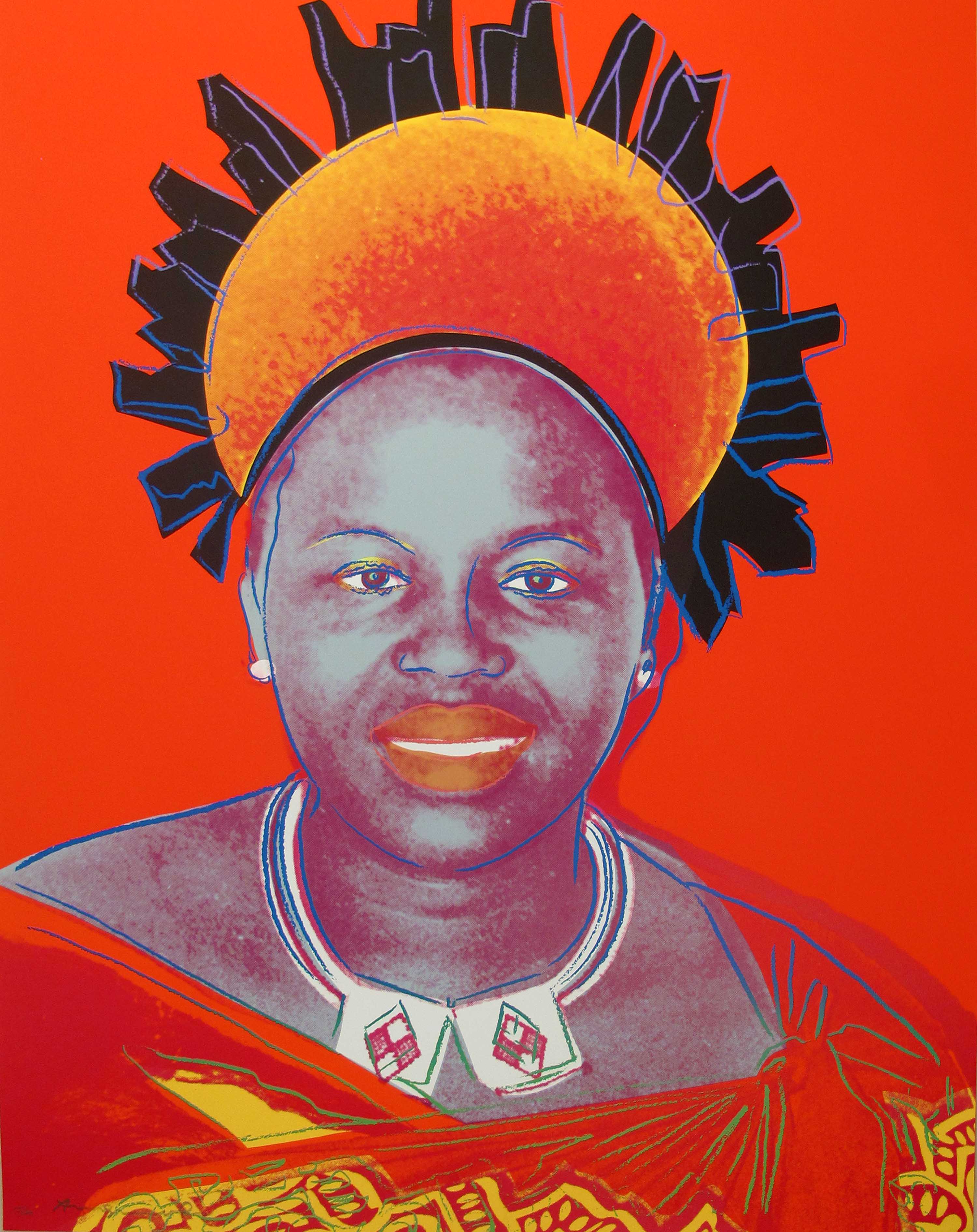 Andy Warhol Queen Ntombi 349 Unique 1985 Hamilton