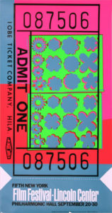 Andy Warhol | Lincoln Center Ticket 19 | 1967 | Image of Artists' work.