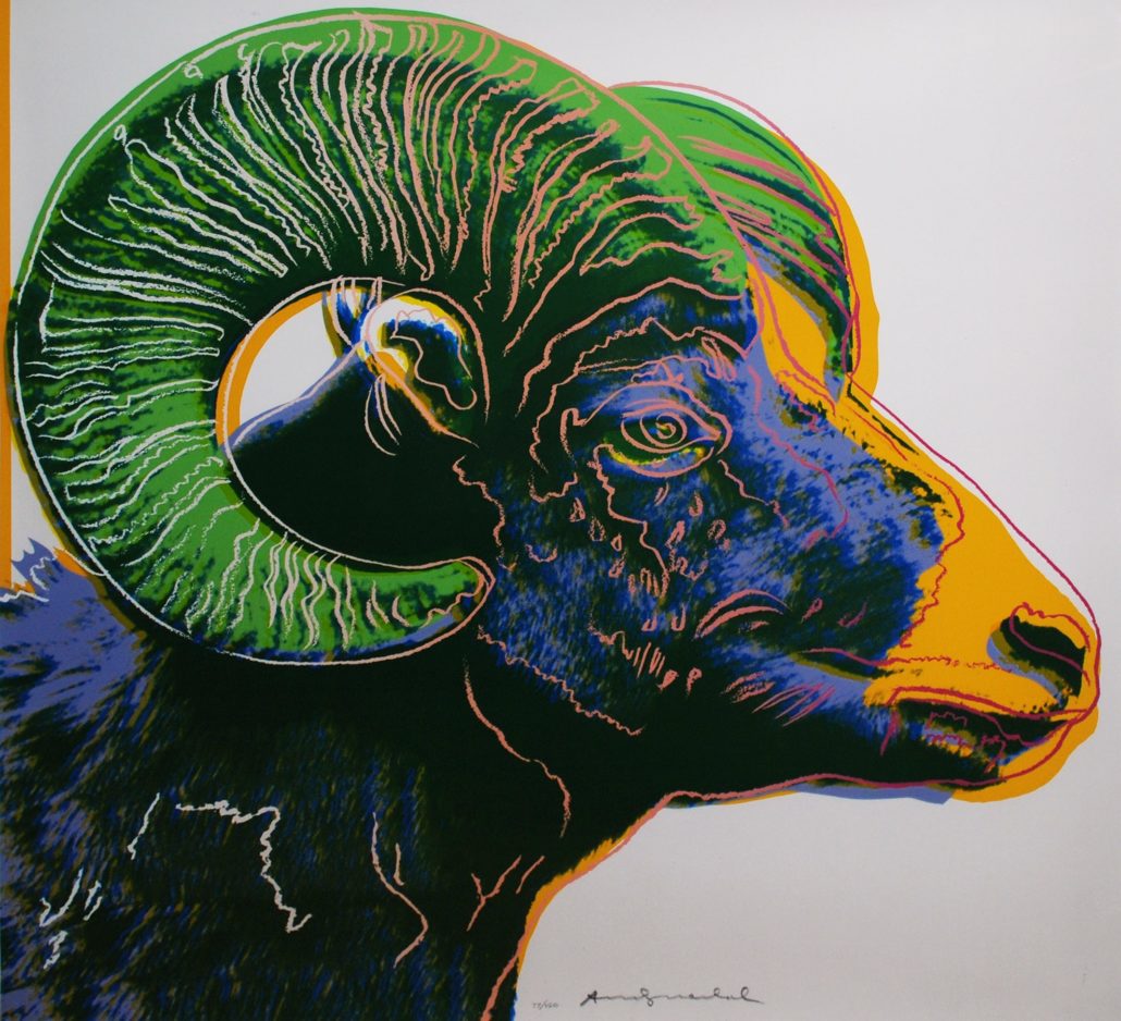 Andy Warhol | Endangered Species | Bighorn Ram 302 | 1983 | Image of Artists' work.