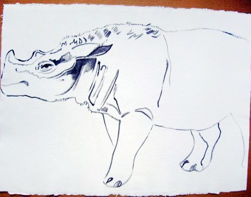 Andy Warhol | Sumatras Rhinoceros | 1986 | Image of Artists' work.