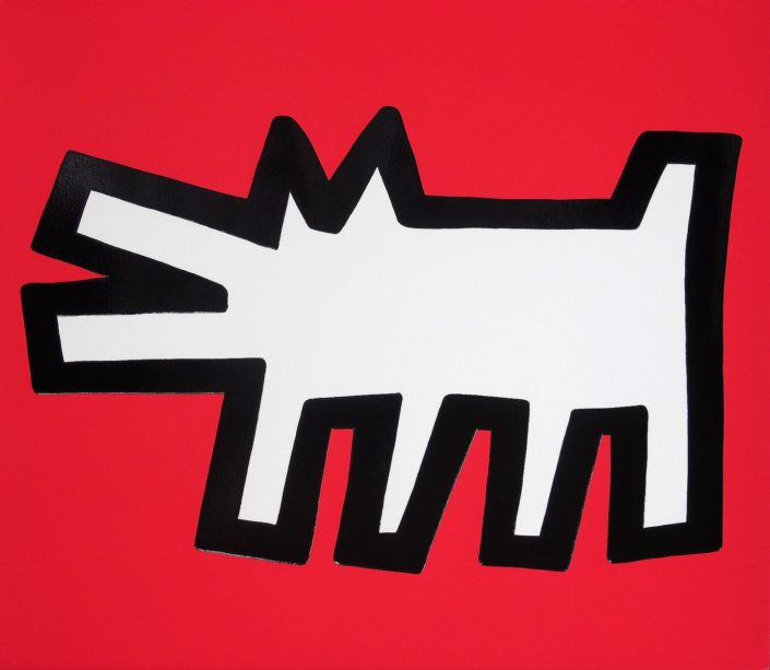 Keith Haring | Icons | B | Barking Dog | 1990 | Image of Artists' work.