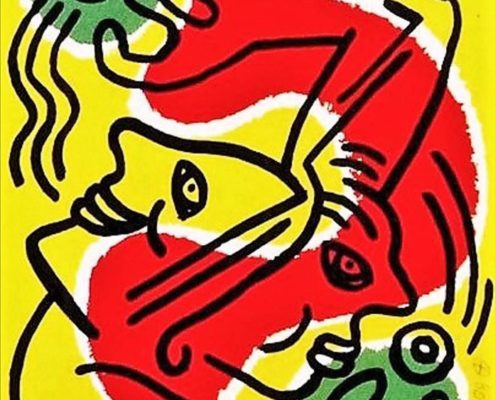 Keith Haring | International Volunteer Day | 1988 | Image of Artists' work.