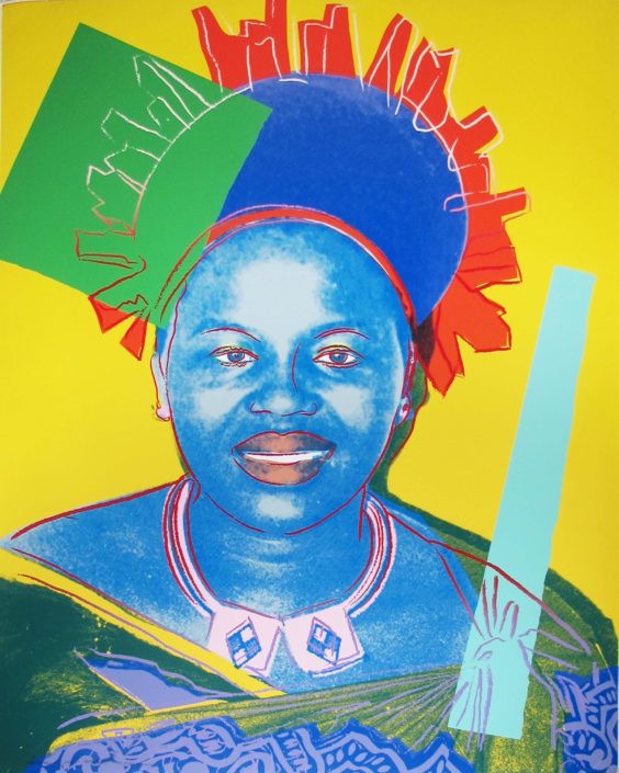 Andy Warhol | Reigning Queens | Queen Ntombi Twala of Swaziland | 1985 | Image of Artists' work.