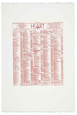 Andy Warhol | New York Heart Association Phone Book Ad | 1984 | Image of Artists' work.