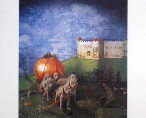 William Wegman | 6 Pups And The Pumpkin Carriage | 1994 | Image of Artists' work.