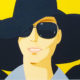 Alex Katz | Black Hats IV | Figure | Yellow | Portrait | Hat