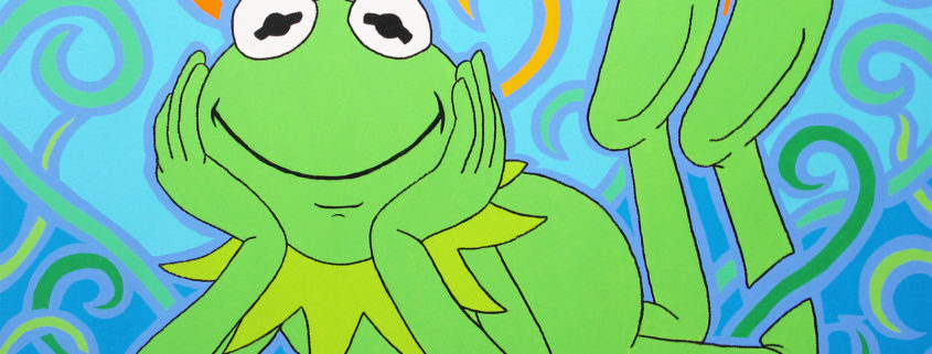 Julian Havard and Kermit the Frog | 2014 | Image of Artists' work.