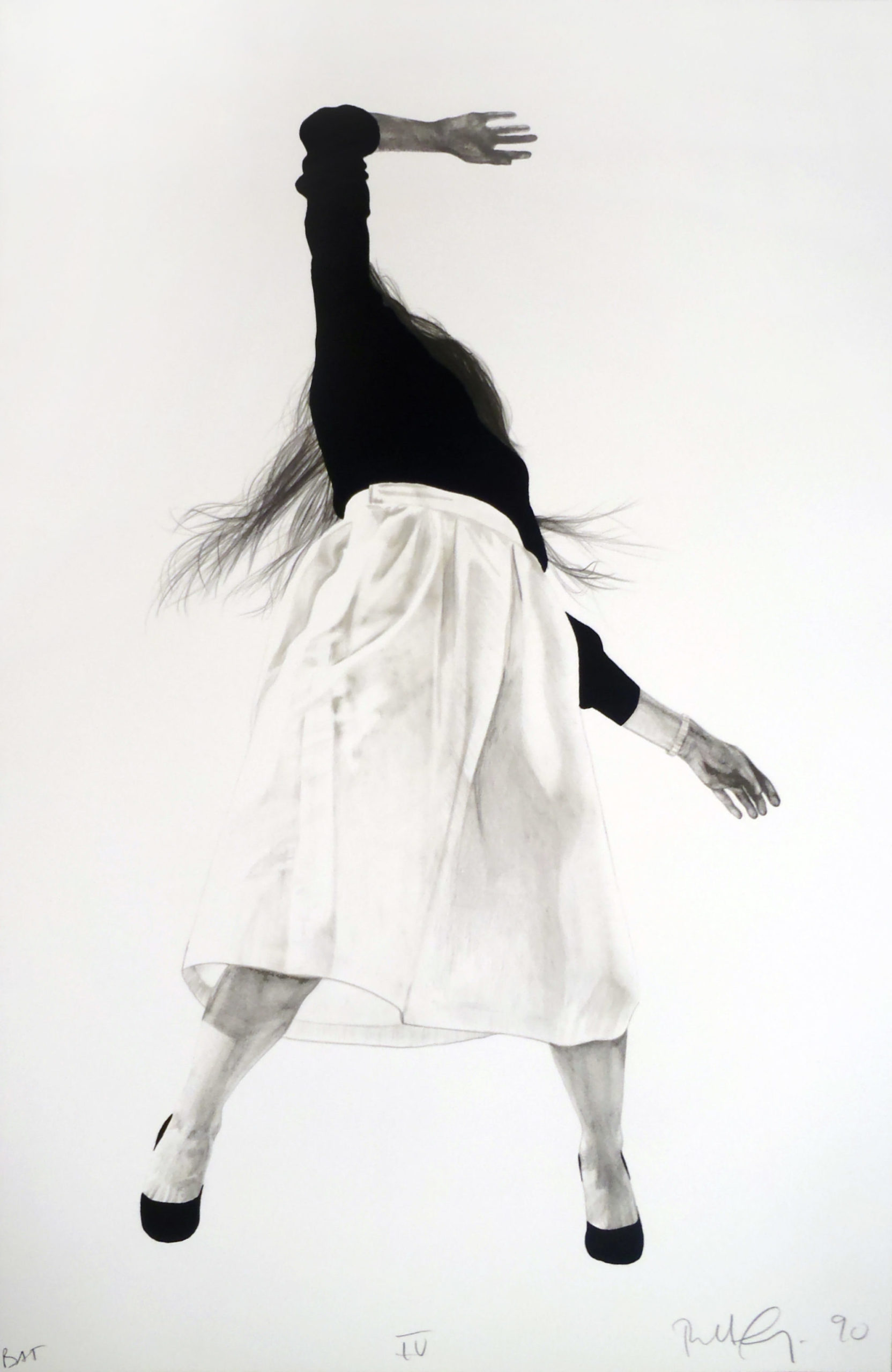 Robert Longo | Men in the Cities | Figure | Black | White