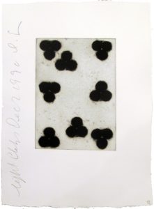 Donald Sultan | Playing Cards | Nine of Clubs | 1990 | Image of Artists' work.