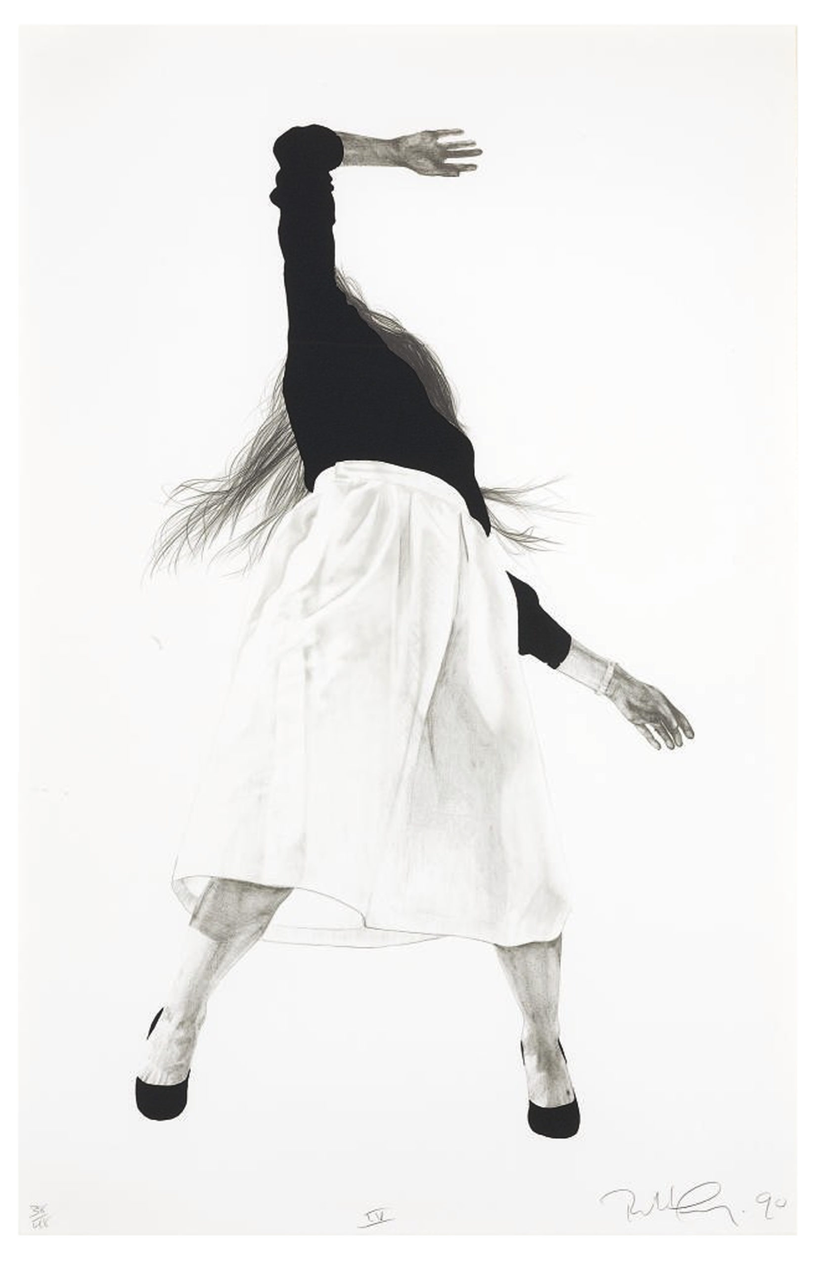 Robert Longo | Men in the Cities | Figure | Black | White