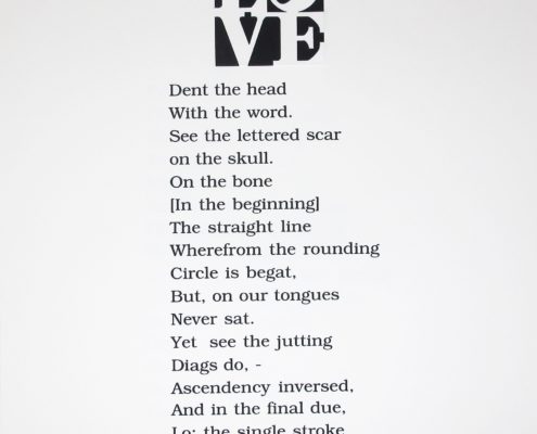 Robert Indiana | The Book of Love Poem | When the Word Is Love | 1996 | Image of Artists' work.