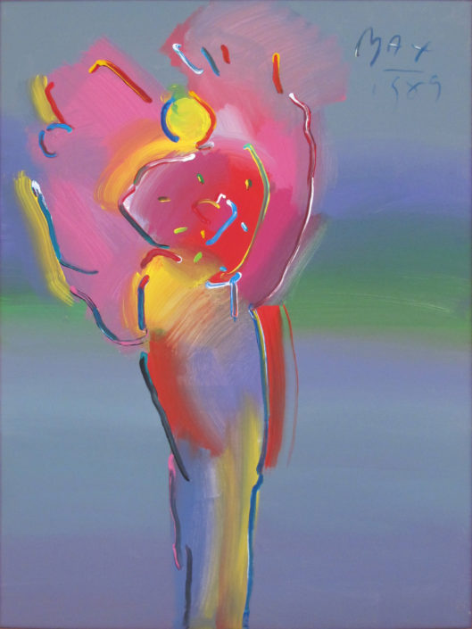Peter Max | Angel with Heart in Spectrum | Image of Artists' work.