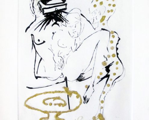 Salvador Dali | Duel aux camelias | Les Amours Jaunes |1974 | Image of Artists' work.