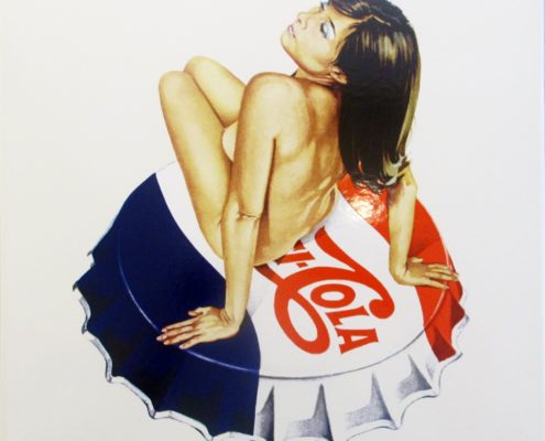 Mel Ramos | Pepsi Cola | Enamel Print on Aluminum | 2005 | Image of Artists' work.