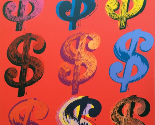 Andy Warhol | 9 | dollar sign | 1982 | Image of Artists' work.